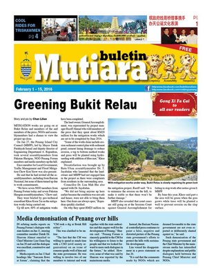 cover image of Buletin Mutiara 1-15 Feb 2016